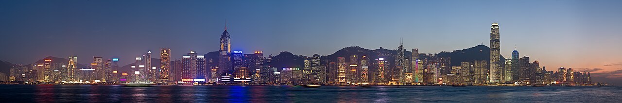 香港・ビクトリアハーバーの夜景