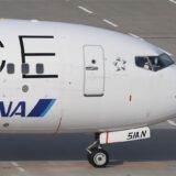 ANA B737-800が飛行中
