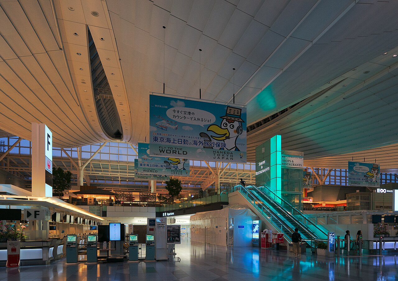 羽田空港国際線ターミナルの出発エリア