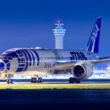 ANA787-9ドリームライナー、羽田空港で撮影