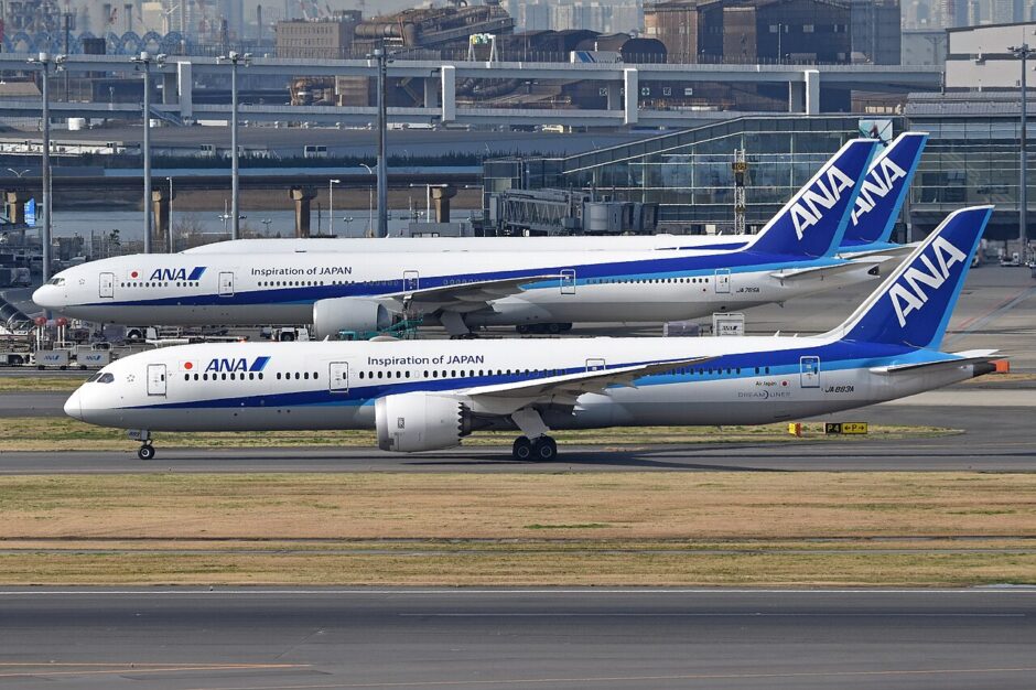 羽田空港のANAボーイング787-9（JA883A）