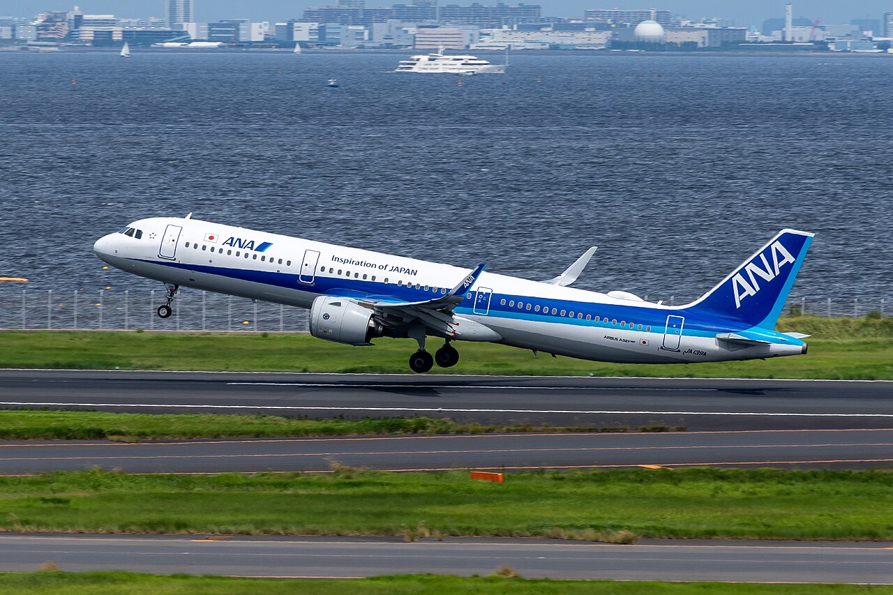 国内線で活躍するANAのエアバスA321neo