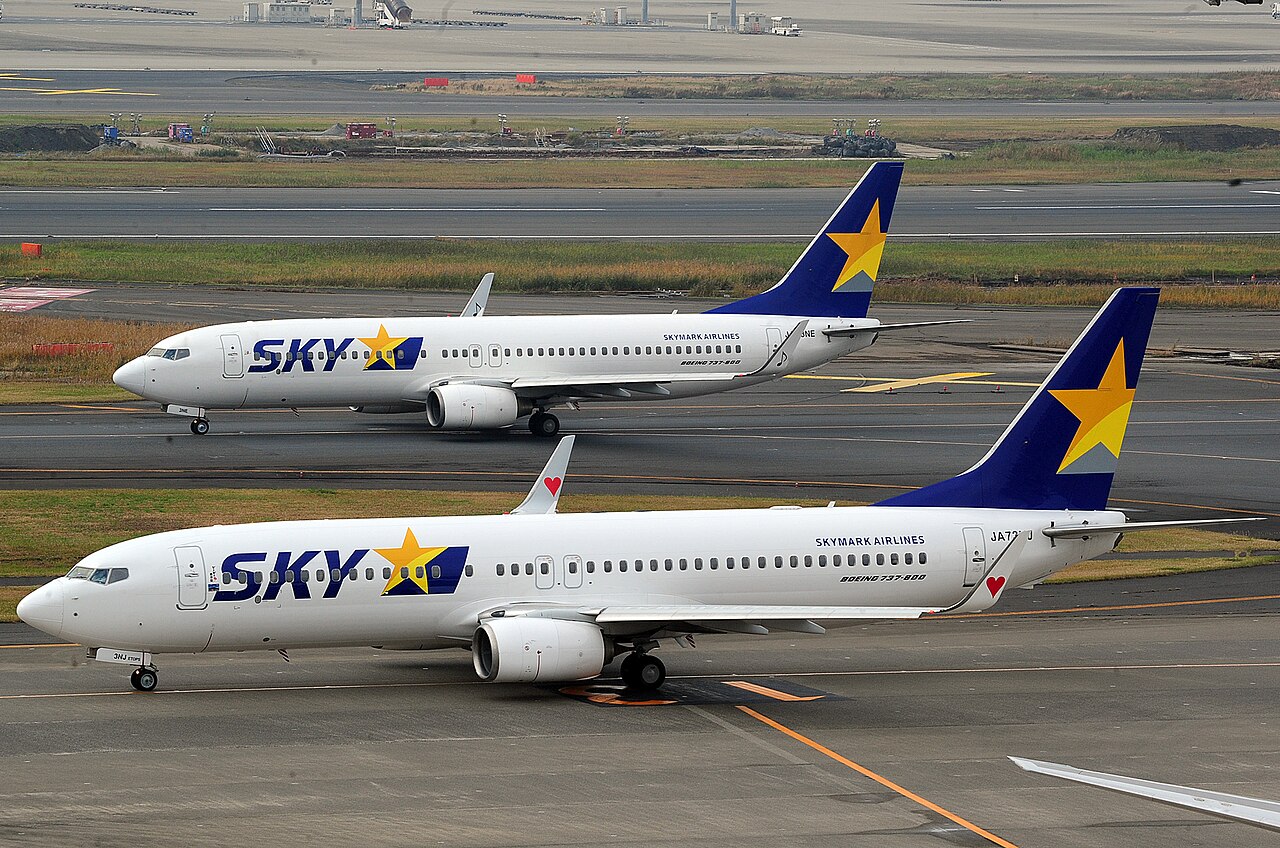 羽田空港のスカイマーク ボーイング737-800